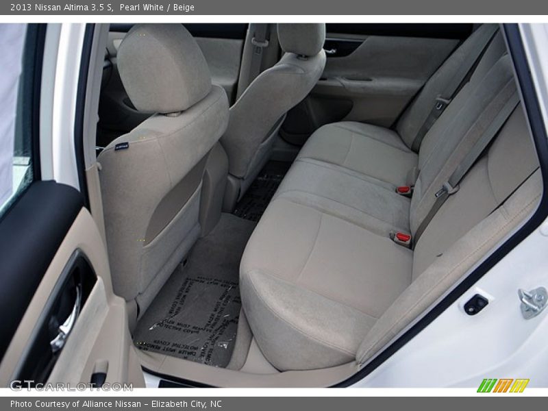 Pearl White / Beige 2013 Nissan Altima 3.5 S