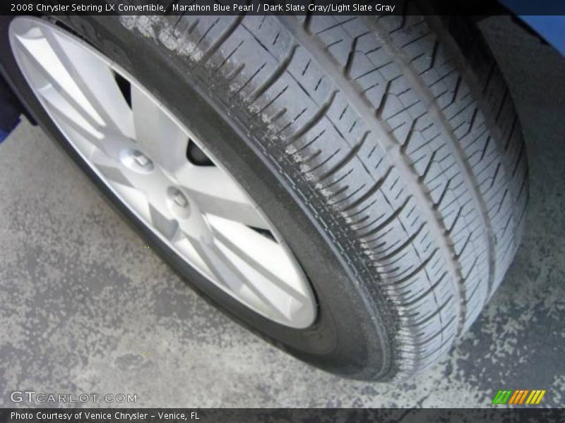 Marathon Blue Pearl / Dark Slate Gray/Light Slate Gray 2008 Chrysler Sebring LX Convertible