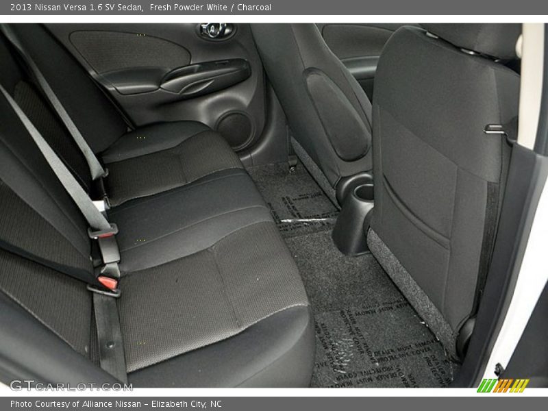 Fresh Powder White / Charcoal 2013 Nissan Versa 1.6 SV Sedan