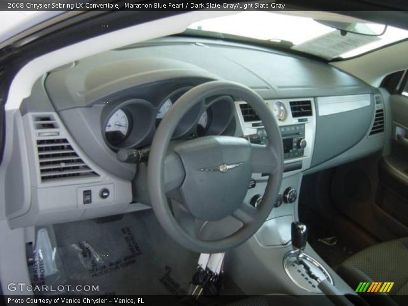 Marathon Blue Pearl / Dark Slate Gray/Light Slate Gray 2008 Chrysler Sebring LX Convertible