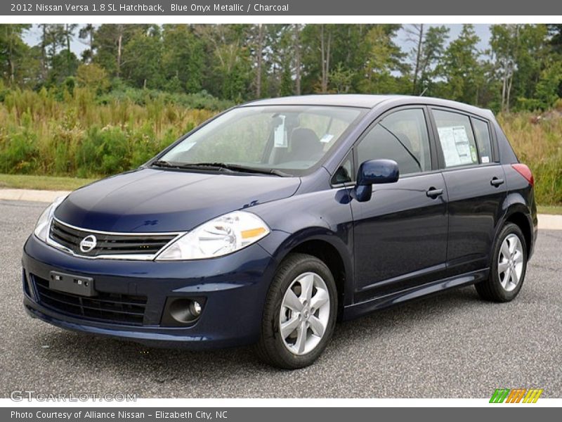 Blue Onyx Metallic / Charcoal 2012 Nissan Versa 1.8 SL Hatchback