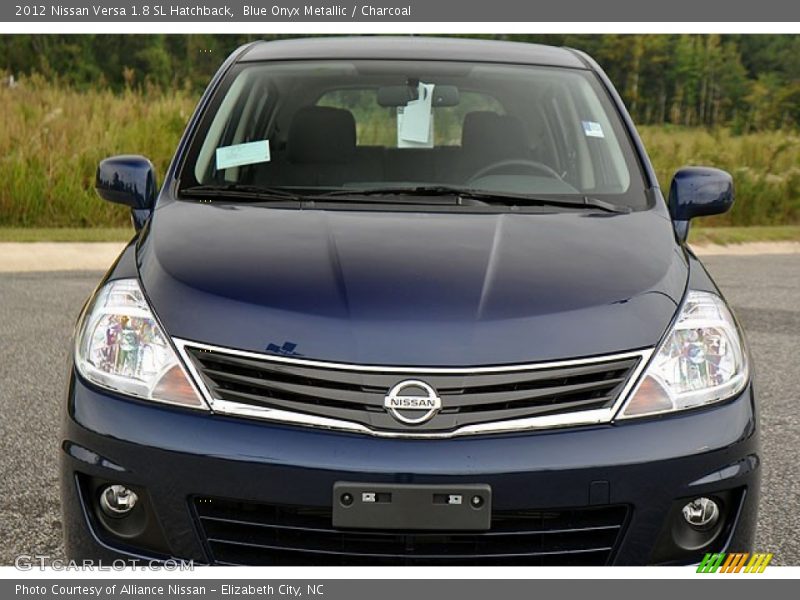 Blue Onyx Metallic / Charcoal 2012 Nissan Versa 1.8 SL Hatchback