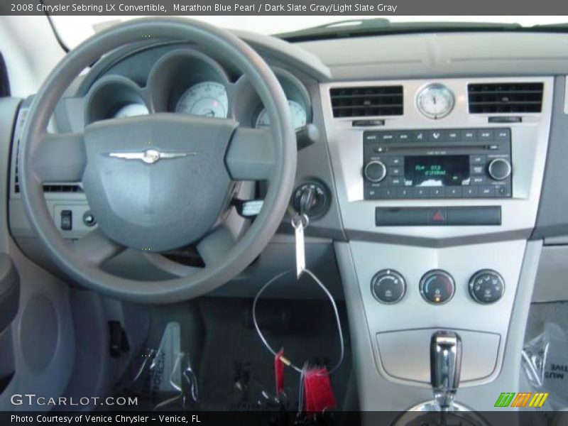 Marathon Blue Pearl / Dark Slate Gray/Light Slate Gray 2008 Chrysler Sebring LX Convertible