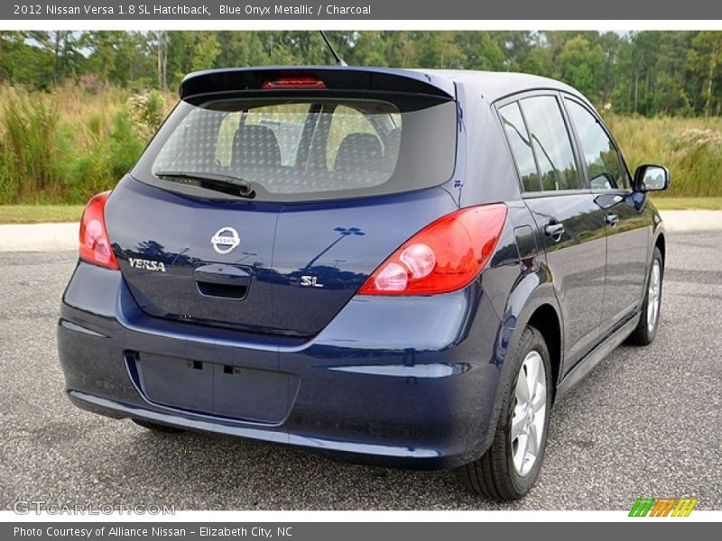 Blue Onyx Metallic / Charcoal 2012 Nissan Versa 1.8 SL Hatchback