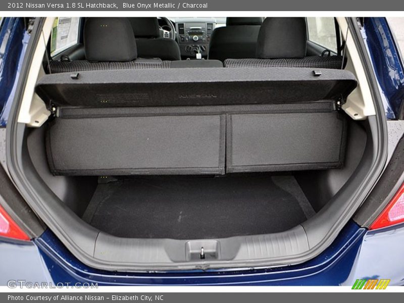 Blue Onyx Metallic / Charcoal 2012 Nissan Versa 1.8 SL Hatchback