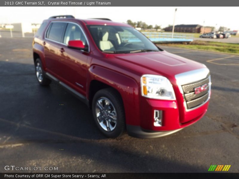 Crystal Red Tintcoat / Light Titanium 2013 GMC Terrain SLT