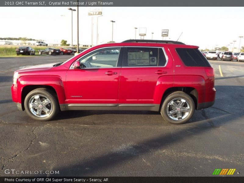 Crystal Red Tintcoat / Light Titanium 2013 GMC Terrain SLT