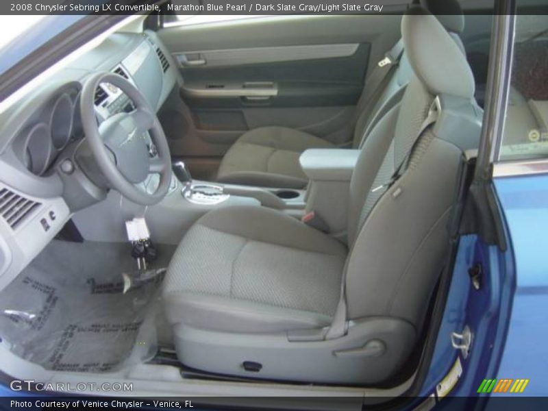 Marathon Blue Pearl / Dark Slate Gray/Light Slate Gray 2008 Chrysler Sebring LX Convertible