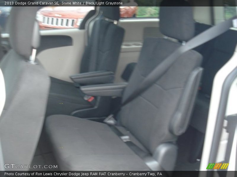 Stone White / Black/Light Graystone 2013 Dodge Grand Caravan SE