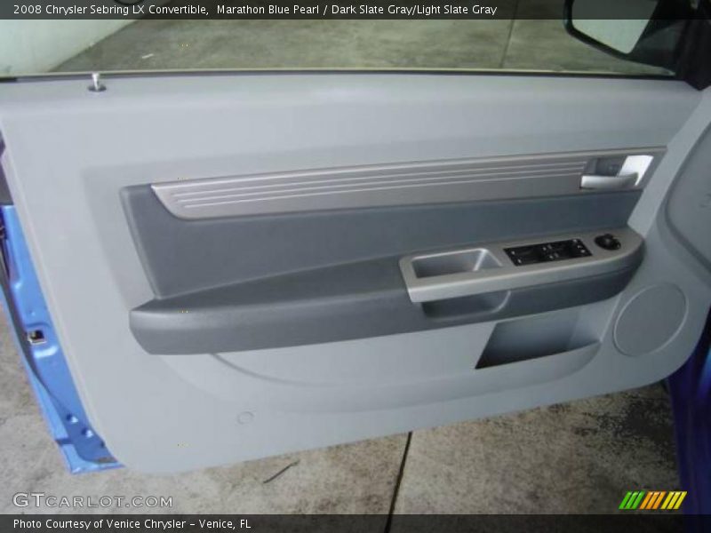 Marathon Blue Pearl / Dark Slate Gray/Light Slate Gray 2008 Chrysler Sebring LX Convertible