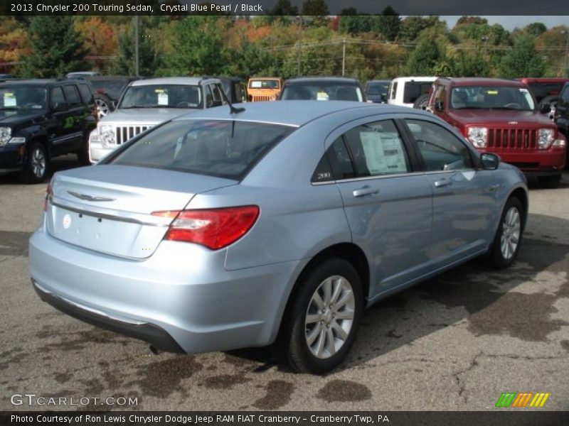 Crystal Blue Pearl / Black 2013 Chrysler 200 Touring Sedan