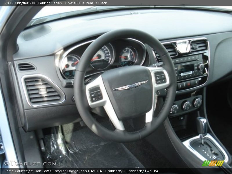 Crystal Blue Pearl / Black 2013 Chrysler 200 Touring Sedan
