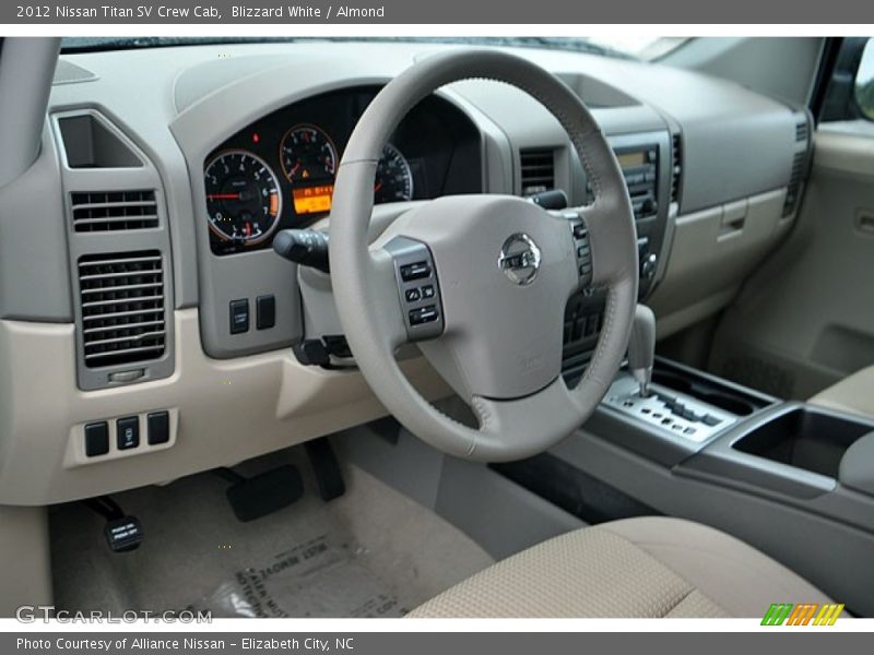 Blizzard White / Almond 2012 Nissan Titan SV Crew Cab