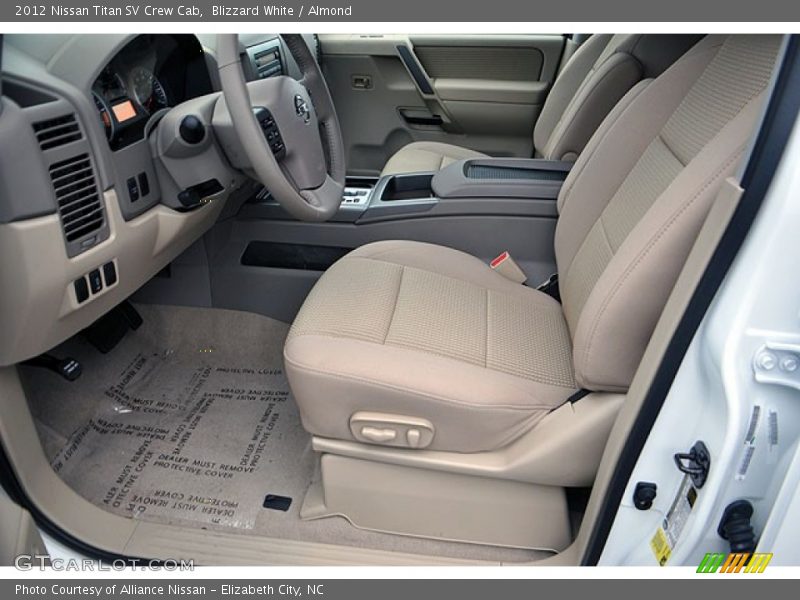 Blizzard White / Almond 2012 Nissan Titan SV Crew Cab