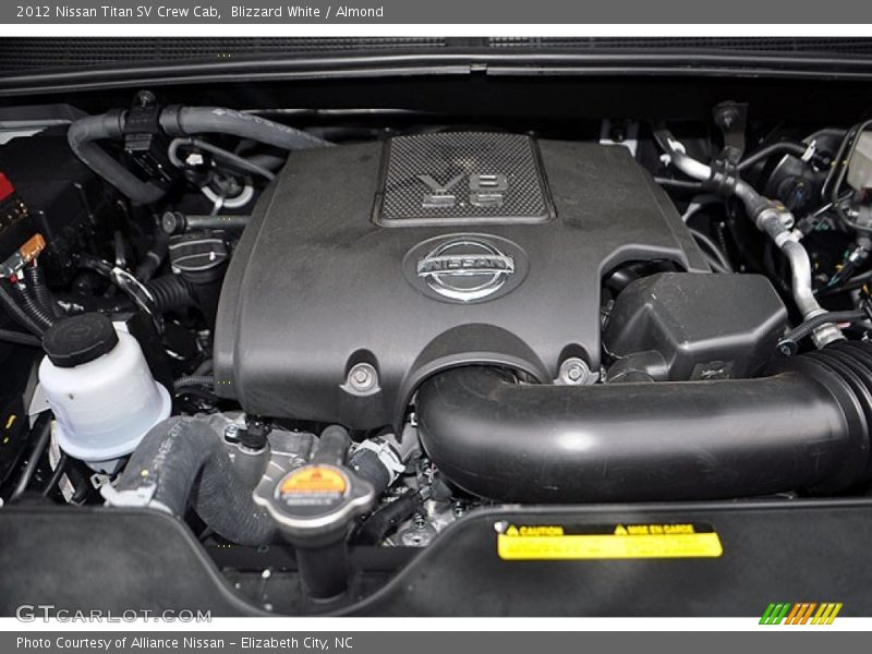Blizzard White / Almond 2012 Nissan Titan SV Crew Cab