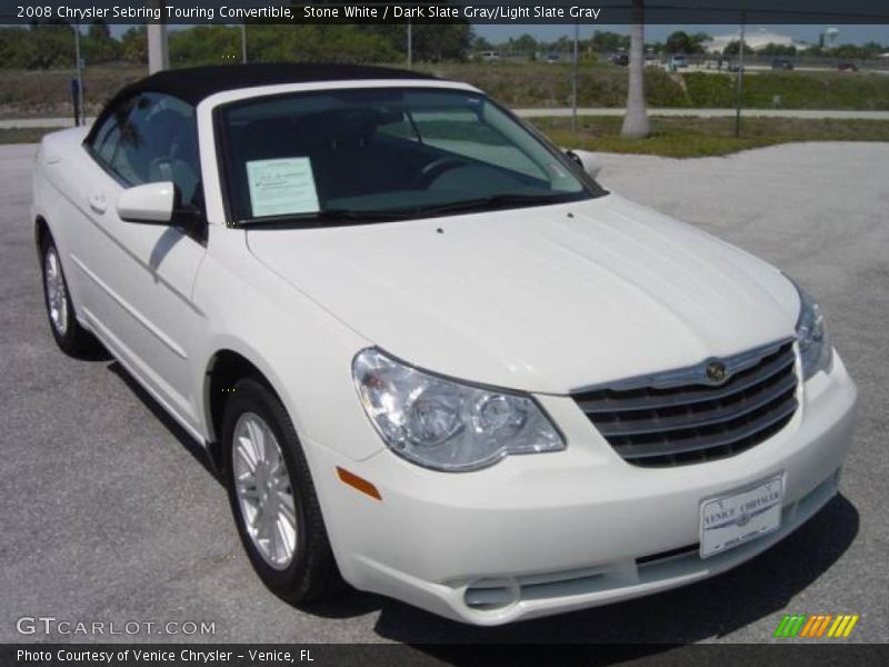 Stone White / Dark Slate Gray/Light Slate Gray 2008 Chrysler Sebring Touring Convertible