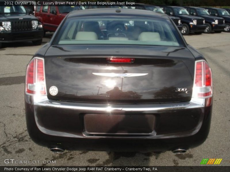 Luxury Brown Pearl / Dark Frost Beige/Light Frost Beige 2012 Chrysler 300 C