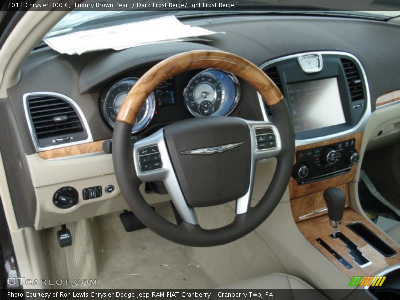 Luxury Brown Pearl / Dark Frost Beige/Light Frost Beige 2012 Chrysler 300 C