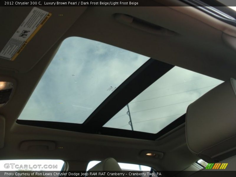 Luxury Brown Pearl / Dark Frost Beige/Light Frost Beige 2012 Chrysler 300 C