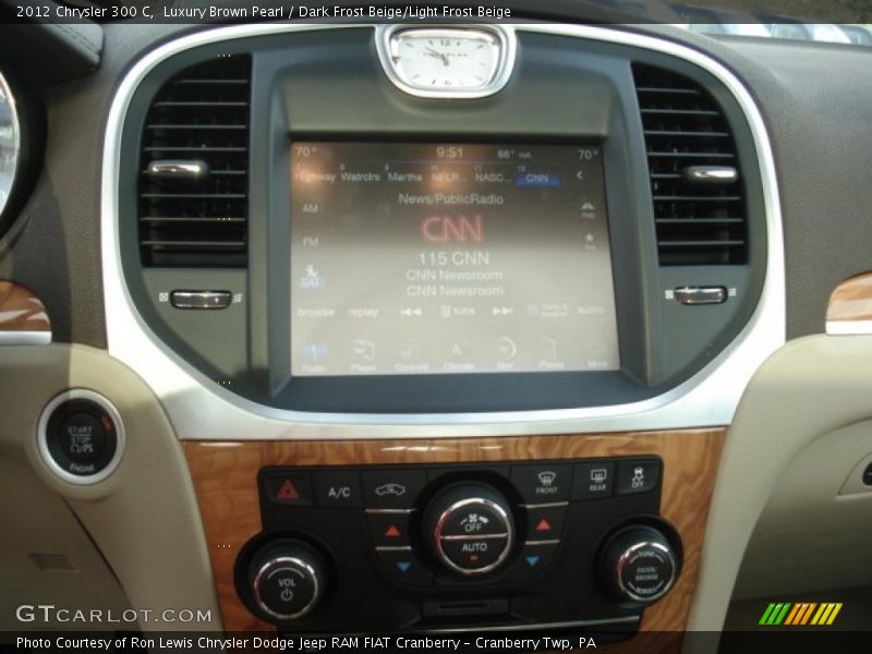 Luxury Brown Pearl / Dark Frost Beige/Light Frost Beige 2012 Chrysler 300 C