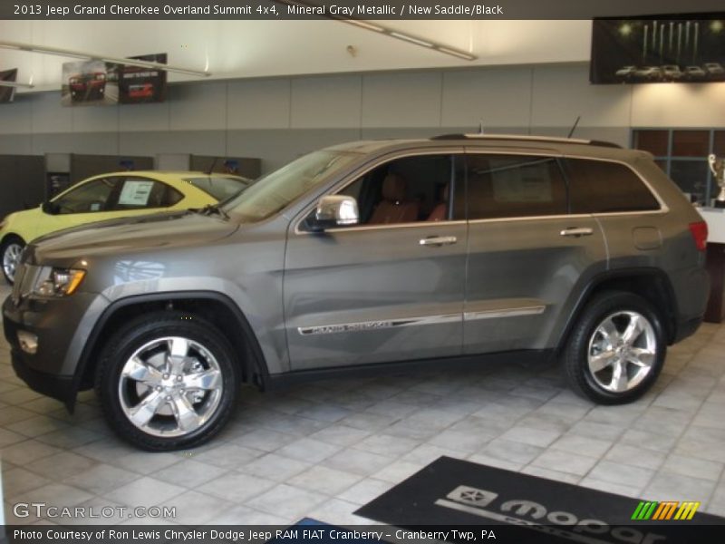 Mineral Gray Metallic / New Saddle/Black 2013 Jeep Grand Cherokee Overland Summit 4x4