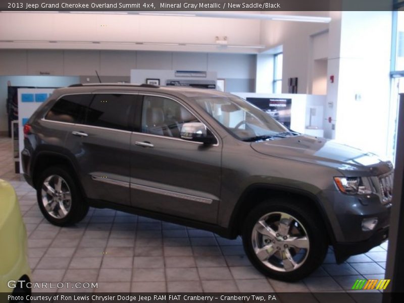 Mineral Gray Metallic / New Saddle/Black 2013 Jeep Grand Cherokee Overland Summit 4x4