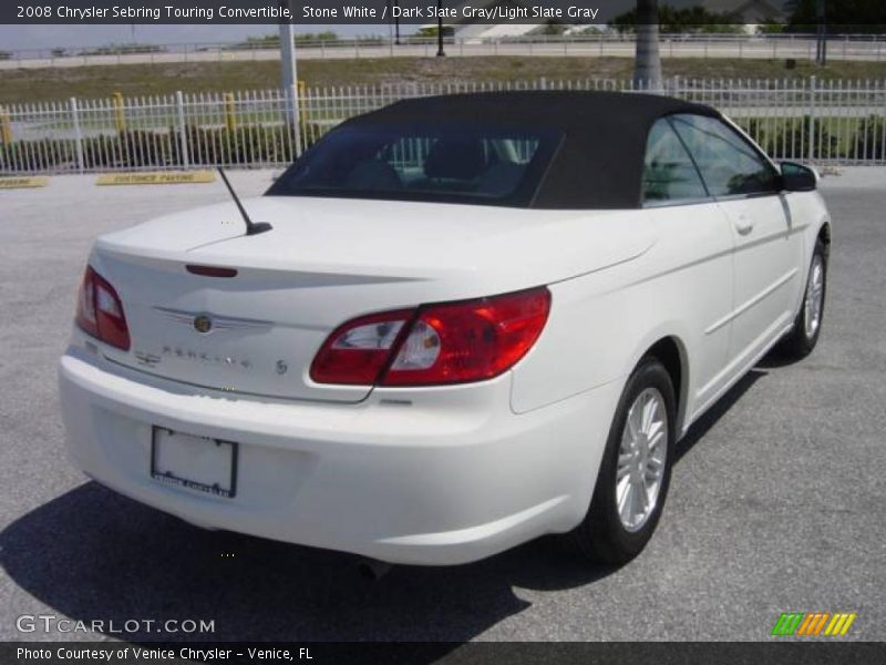 Stone White / Dark Slate Gray/Light Slate Gray 2008 Chrysler Sebring Touring Convertible