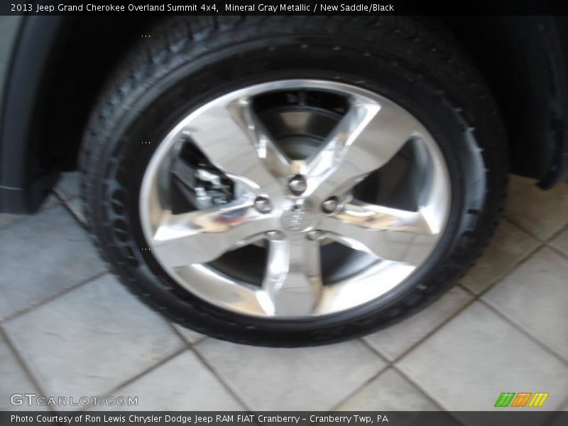 Mineral Gray Metallic / New Saddle/Black 2013 Jeep Grand Cherokee Overland Summit 4x4