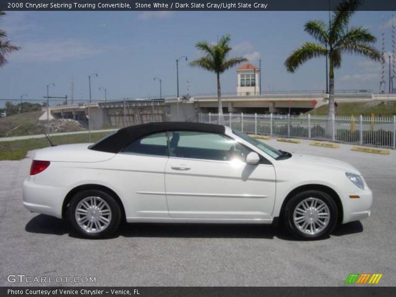 Stone White / Dark Slate Gray/Light Slate Gray 2008 Chrysler Sebring Touring Convertible