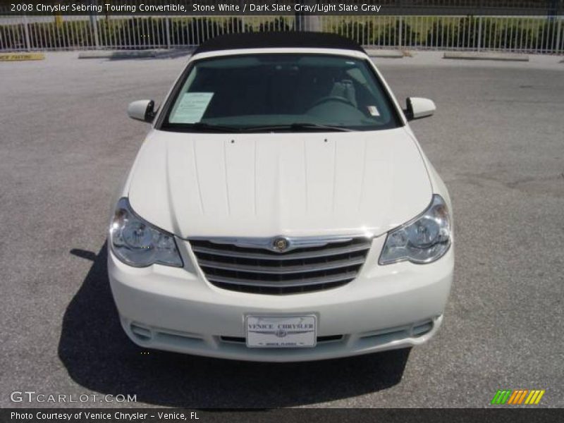 Stone White / Dark Slate Gray/Light Slate Gray 2008 Chrysler Sebring Touring Convertible