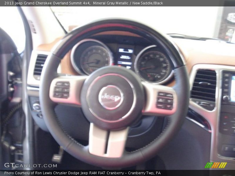 Mineral Gray Metallic / New Saddle/Black 2013 Jeep Grand Cherokee Overland Summit 4x4