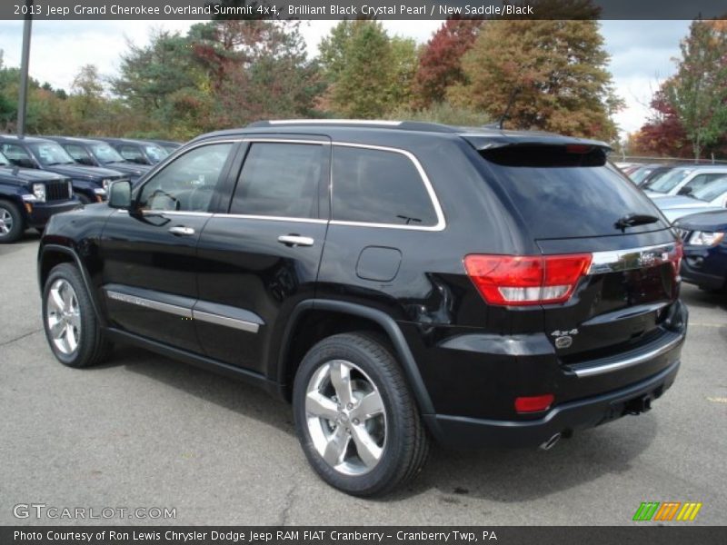 Brilliant Black Crystal Pearl / New Saddle/Black 2013 Jeep Grand Cherokee Overland Summit 4x4