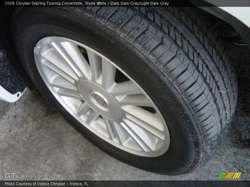 Stone White / Dark Slate Gray/Light Slate Gray 2008 Chrysler Sebring Touring Convertible