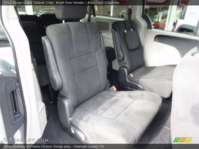 Bright Silver Metallic / Black/Light Graystone 2012 Dodge Grand Caravan Crew