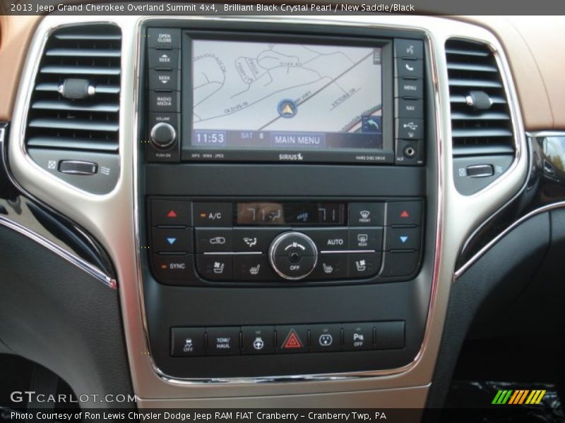 Brilliant Black Crystal Pearl / New Saddle/Black 2013 Jeep Grand Cherokee Overland Summit 4x4