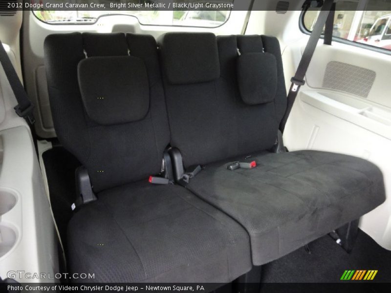 Bright Silver Metallic / Black/Light Graystone 2012 Dodge Grand Caravan Crew