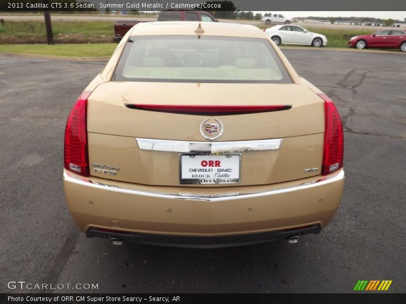 Summer Gold Metallic / Cashmere/Cocoa 2013 Cadillac CTS 3.6 Sedan