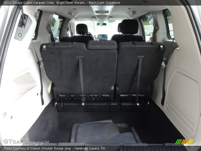 Bright Silver Metallic / Black/Light Graystone 2012 Dodge Grand Caravan Crew