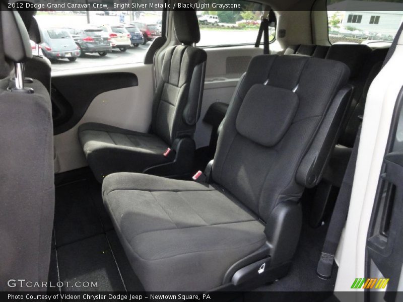 Bright Silver Metallic / Black/Light Graystone 2012 Dodge Grand Caravan Crew