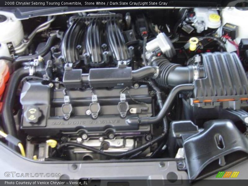 Stone White / Dark Slate Gray/Light Slate Gray 2008 Chrysler Sebring Touring Convertible