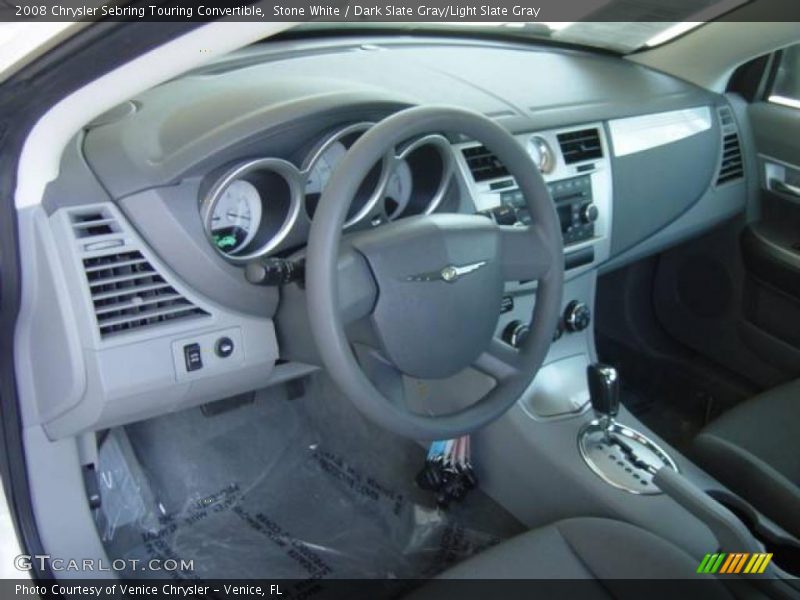 Stone White / Dark Slate Gray/Light Slate Gray 2008 Chrysler Sebring Touring Convertible