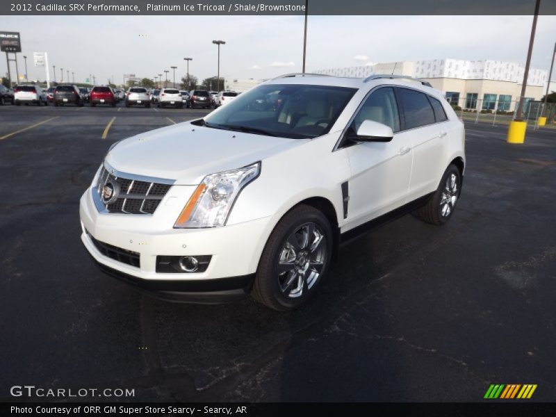 Platinum Ice Tricoat / Shale/Brownstone 2012 Cadillac SRX Performance