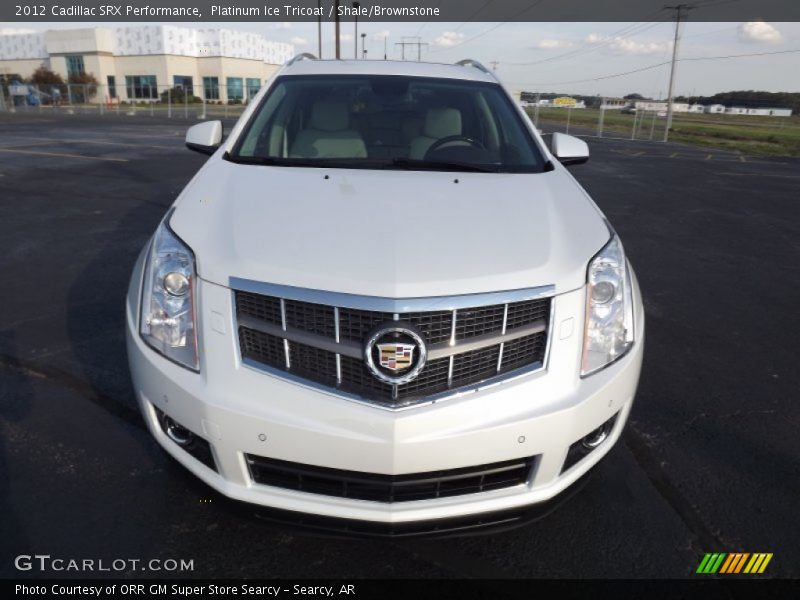 Platinum Ice Tricoat / Shale/Brownstone 2012 Cadillac SRX Performance