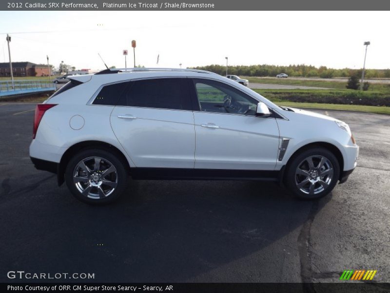 Platinum Ice Tricoat / Shale/Brownstone 2012 Cadillac SRX Performance