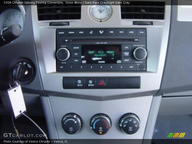 Stone White / Dark Slate Gray/Light Slate Gray 2008 Chrysler Sebring Touring Convertible