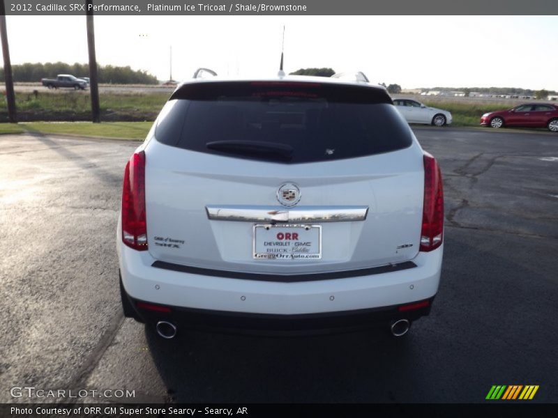 Platinum Ice Tricoat / Shale/Brownstone 2012 Cadillac SRX Performance