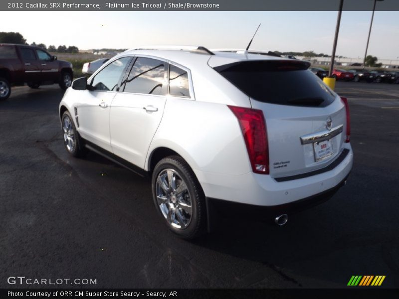 Platinum Ice Tricoat / Shale/Brownstone 2012 Cadillac SRX Performance