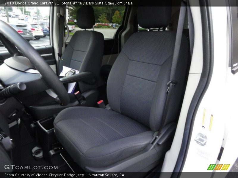 Stone White / Dark Slate Gray/Light Shale 2010 Dodge Grand Caravan SE
