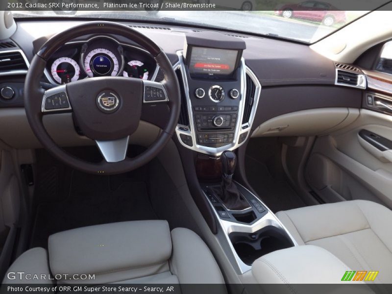 Platinum Ice Tricoat / Shale/Brownstone 2012 Cadillac SRX Performance