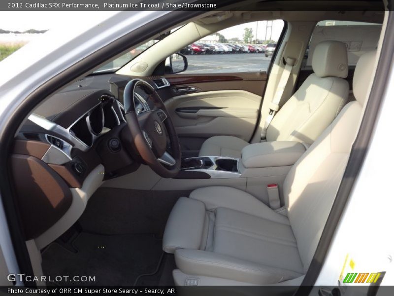 Platinum Ice Tricoat / Shale/Brownstone 2012 Cadillac SRX Performance